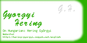 gyorgyi hering business card